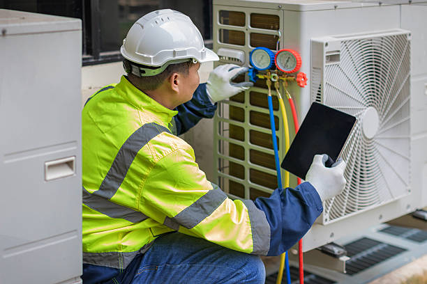 Professional Ductwork Repair technician working in Mathis, TX